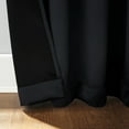 thumbnail image 6 of Sun Zero Oslo Extreme 100% Blackout Grommet Curtain Panel, 52"X63", Black, 1-Piece Single Panel, 6 of 11