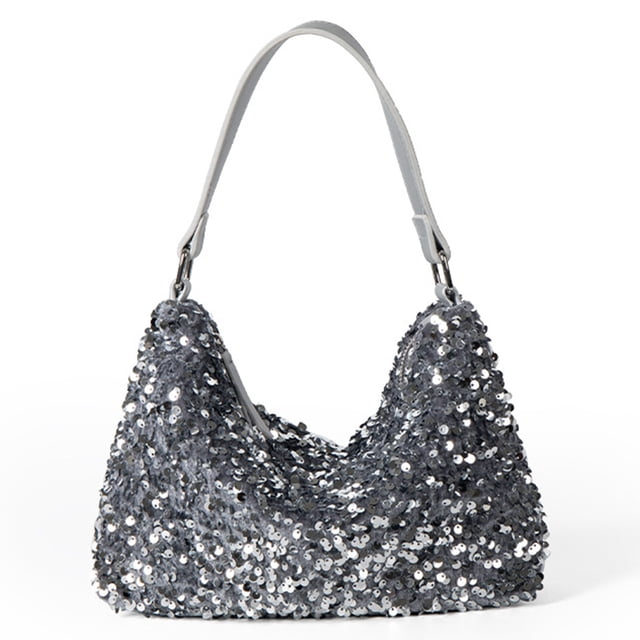 Bolso Noche para Axila Pequeño Brillante Con Lentejuelas Versátil Fiesta Y Boda