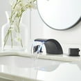 thumbnail image 2 of BWE 8 in. Widespread 2-Handle Bathroom Faucet With Led Light And Pop Up Drain in Matte Black, 2 of 13