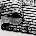 thumbnail image 2 of Black Frame Acrylic Area Rugs for Living Room Jacquard Textured Modern Rugs Soft Geometric Rug for Bedroom Mid Century Washable Rug Non-Slip Bohemian Perfect for Dining Room Office, 2 of 4