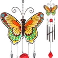 thumbnail image 1 of Toystoory Campanillas de viento de mariposa llamativas, música de jardín relajante, receptor de viento para la decoración del dormitorio del jardín del Jardín y Patio Toystoory HA020646-00, 1 of 6