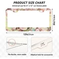thumbnail image 3 of Coolnut Watercolor Bouquet Rose 2 Holes Car License Plate Frames 2PCS, Car License Plate Holder with Screw Caps Cover Set Automotive Exterior Parts Decoration for US Vehicles, 3 of 7