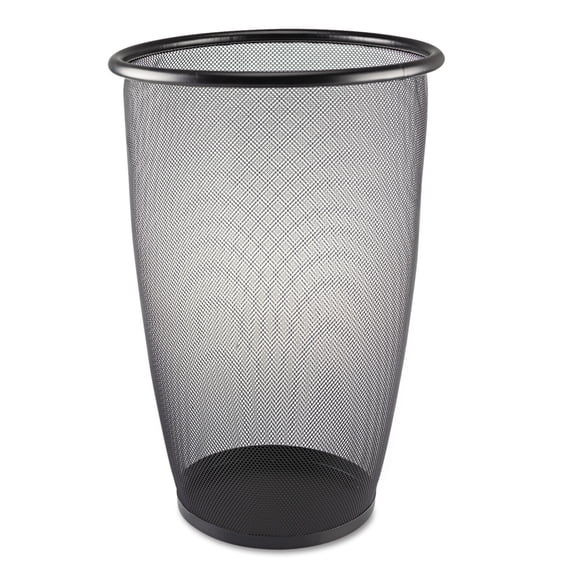 Safco Onyx Mesh Large Round Wastebasket (Set of 3)
