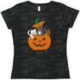 thumbnail image 3 of Inktastic Halloween Kitties in Pumpkin Women's T-Shirt, 3 of 5