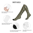 thumbnail image 5 of Lsque Bear Sunflower Pattern Sport Compression Socks for Men & Women 15-20 mmHg Knee High Nurse Pregnant Running Medical and Travel Athletic, 5 of 6