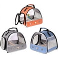 thumbnail image 5 of Halinfer Small Bird Carrier, Clear Bird Travel Carrier for Parakeet, Parrot, Cockatiel and Other Small Birds Guinea Pig Bearded Dragon (Orange), 5 of 5