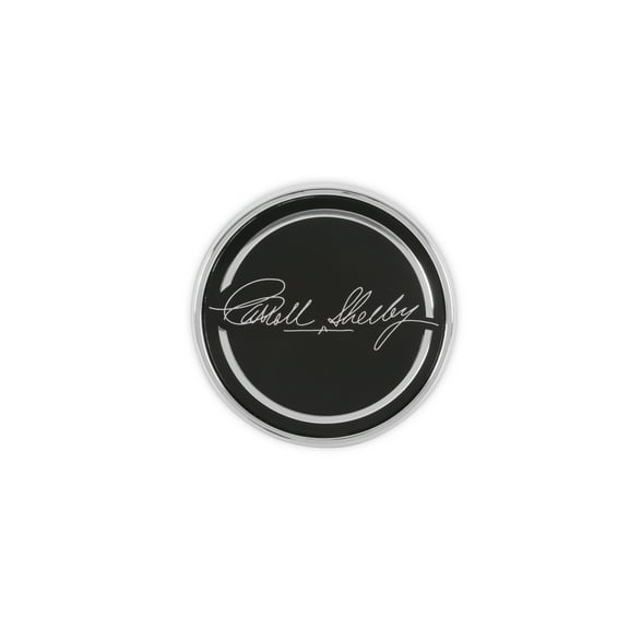 Carroll Shelby Wheels CS-CAP1 Replacement Wheel Center Cap, Black w/Chrome Signature