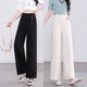 thumbnail image 2 of Pantalones de Pierna Ancha Casuales para Mujer, Blancos, 2 of 5