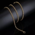 thumbnail image 2 of HOOUN Link Classic Steel Choker Necklace Male Chain Jewelry Stainless Necklace Female-black, 2 of 5