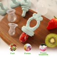 thumbnail image 2 of Set de alimentador de frutas Minie Joo para bebé, libre de BPA, silicona, 4+ meses, 2 of 5