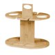 thumbnail image 2 of 4 Glass Rack And 2 Wine Bottle Holders Wine Glass Hanging Drying Stand Organizer Countertop Wine Rack Display Rack Bamboos, 2 of 6