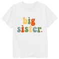 thumbnail image 5 of ibiyuan Big Sister Shirts for Girls 3t Promoted To Big Sister Girls Tshirts Baby Announcement Girl Short Sleeve 3t Shirts Girls Big Sister Gift Tee Girl Tops 5t, 5 of 5