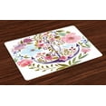 thumbnail image 1 of Ambesonne Watercolor Place Mats Set of 4, Marine Anchor Ivy, Standard Size, Multicolor, 1 of 4
