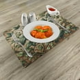 thumbnail image 2 of Ambesonne Leaf Print Place Mats Set of 4, Swirling Branches Ivy, Standard Size, Pale Brown Hunter Green, 2 of 5