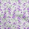 thumbnail image 1 of oneOone Velvet Purple Fabric Floral Sewing Craft Projects Fabric Prints By Yard 58 Inch Wide, 1 of 4
