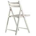 thumbnail image 3 of FurniFact 4-PC Folding Chair Set, White Solid Wood, Portable Seating, 3 of 9