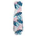 thumbnail image 4 of Wycnly Dresses for Women 2024 Loose Pocket Beach Boho Side Slit Shift Sun Dresses Sleeveless Crewneck Leaves Print Summer Maxi Casual Dress Army Green XXL, 4 of 5