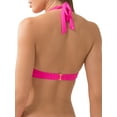thumbnail image 2 of Women's Smart and Sexy SA1005 Swim Secret The Hottie Halter Bikini Swim Top (Fuchsia Sizzle 34C), 2 of 2