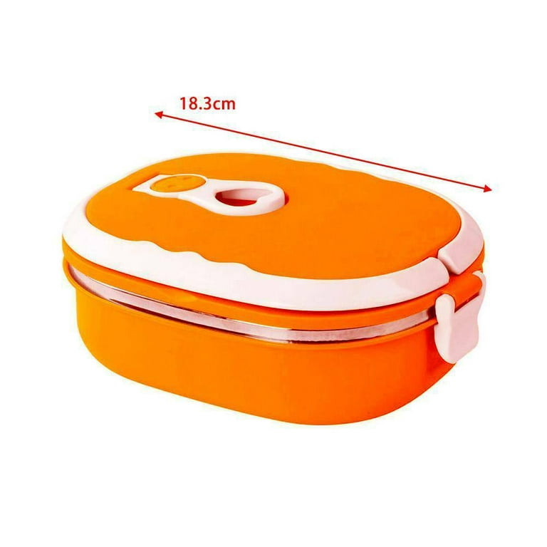 Deals！SDJMa Lunch Box 900ml 1 Layer Thermal Insulated Hot Food Lunch  Containers Portable Stackable Stainless Steel Adult Kids Bento Lunch Box  Food