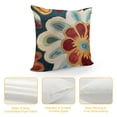 thumbnail image 4 of Qinduosi Daisy Floral Pillow Cover Flower Pillowcase Flowery Outdoor Cushion Suzani Pillowsham Flower Floral Chair Cushion Hand Embroidered Cushions Size White, 4 of 5