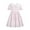 Pink-08, variant on Ugoldhm Girls' Retro Floral Print Pleated Dress Short Sleeve, Summer Casual, Collared Princess Style Sizes 4-17