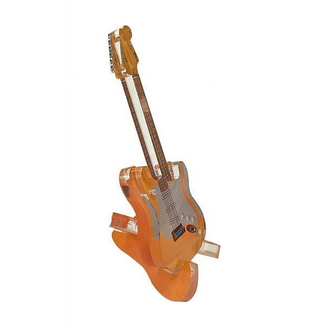 QIPOPIQ Miniature Electric Guitar | Acrylic Miniature Figurine | Tabletop Guitar Figurine | Music Room Decorations | Guitar Player Home Decor | Home Decoration, Music Room Decorations
