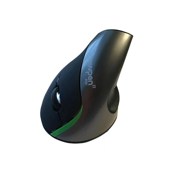 WOW PEN JOY II WIRELESS ERGONOMIC COMPUTER MOUSE SILVER - Optical - Wireless - Black, Silver - USB - 2000 dpi - Scroll Wheel - 6 Button(s) - Right-handed - 1