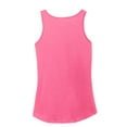 thumbnail image 6 of Port & Company Ladies Core Cotton Tank Top-XS (Neon Pink), 6 of 6
