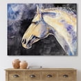 thumbnail image 2 of Close Up Of The Head of A Lipizzan Horse 40 in x 30 in Painting Canvas Art Print, by Designart, 2 of 4