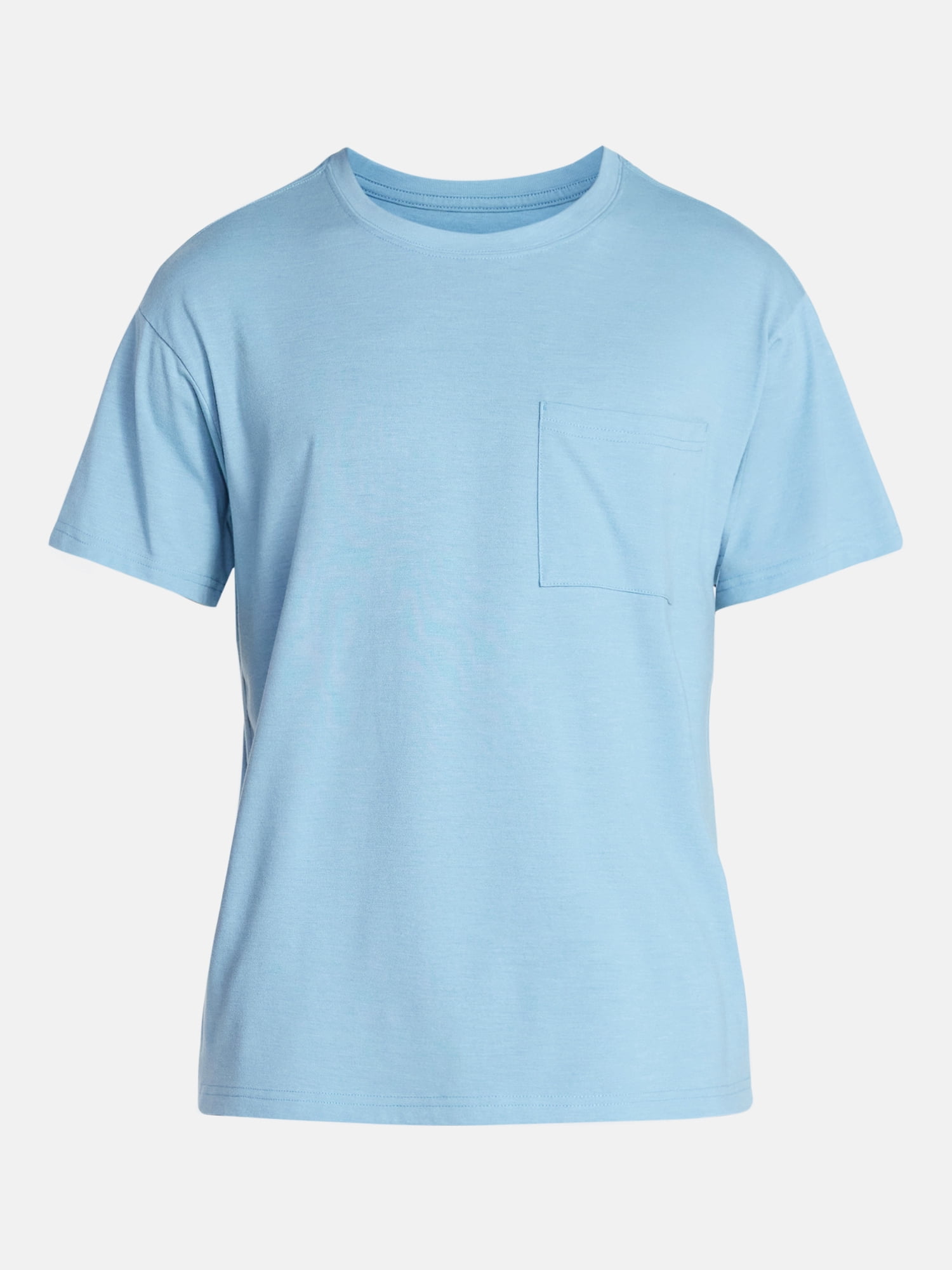 Athletic Works Men's and Big Men's Tri Blend Pocket Tee, Sizes XS-4XLT