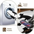 thumbnail image 6 of Cute Cat Area Rugs 4x6 ft Black Cat Cartoon Animal White Background Washable Rug Non Slip Indoor Carpet Absorbent Floor Mat for Living Room Bedroom Dining Room, 6 of 9