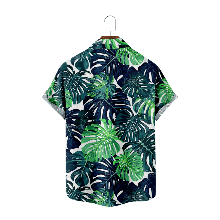 Tree Pattern Vacation Boy Beach Floral Flower Shirt Hawaiian Short Sleeve Summer kids boys clothing E 6XL Walmart