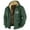 #001-A Dark Green, variant on GIPQJK Plus Size Warm Winter Coats for Men Usa Flag Print Thick Sherpa Hood 2024 Winter Coats Fall Winter Big and Tall Full-Zip Thickened Fleece Hiking Coat with Pockets,Black XL