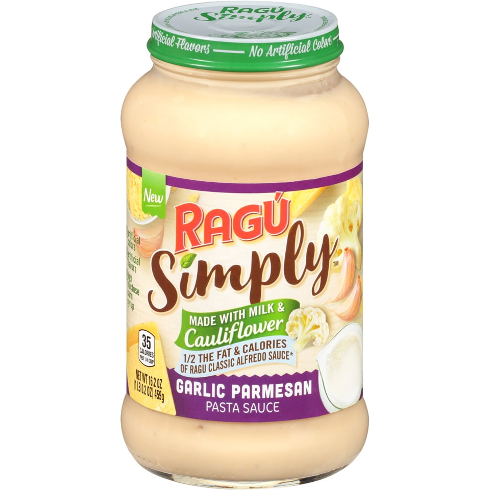 Ragu Simply Garlic Parmesan Pasta Sauce 16 2 Oz Walmart Com Walmart Com