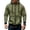 Army Green, variant on Hoodie for Men Ofreoo Men's Casual Solid Color Outdoor Zipper Long Sleeve Warm Hoodie Jacket