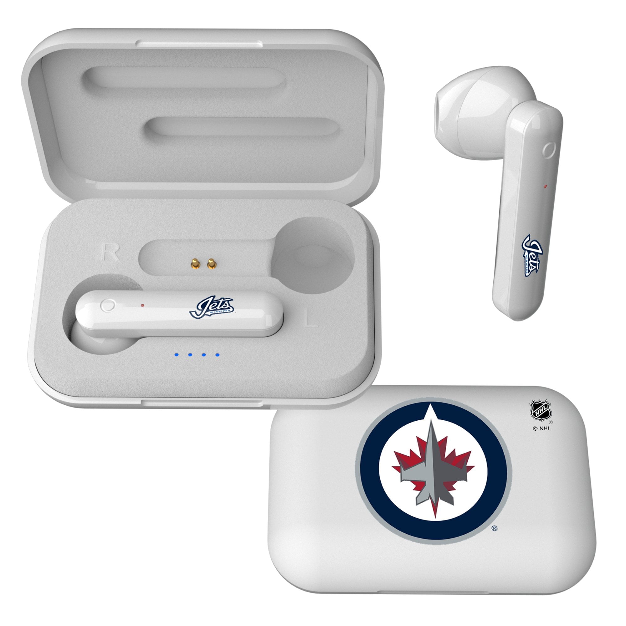 Keyscaper Winnipeg Jets Wireless TWS Insignia Design Earbuds