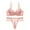 Pink, variant on Honeeladyy Women's Solid Lace Push up Bra Set Halloween Gifts for Wife #Nb-M