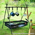 thumbnail image 3 of Picnic Under Table Storage Bag Desk Storage Box Tripod Mesh Basket Organizer for Camping Table Tripod Rack, 3 of 8