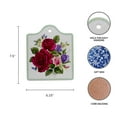 thumbnail image 4 of GENL Ceramic Multicolor Cheeseboard with Cork Backing: Roses, 4 of 4