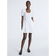 thumbnail image 2 of Scoop Women’s Pleated Mini Dress with Puff Sleeves, Sizes XS-XXL, 2 of 5