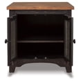 thumbnail image 6 of Signature Design by Ashley Valebeck Farmhouse Rectangular End Table with Storage Cabinet - Rustic Two-Tone Black/Brown, 6 of 9