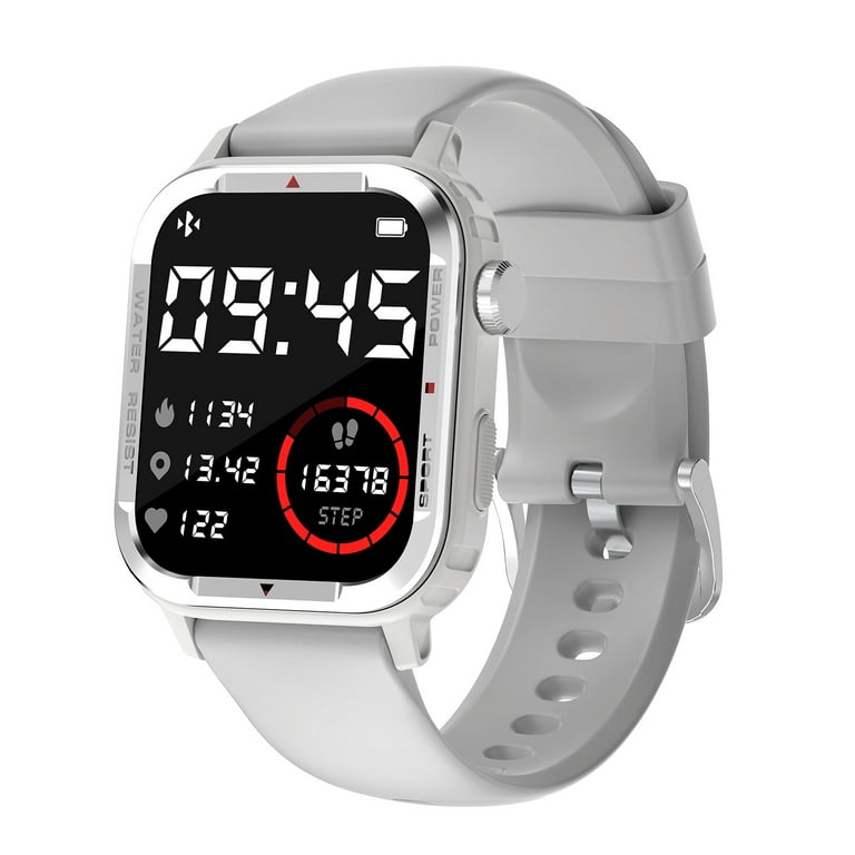 RWVBM 1.85 Inch High Definition Full Screen Smartwatch with Bluetooth Call Intelligent Reminder Multiple Sports Modes Smart Watches Sale for Your Happy Life White Walmart