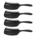 thumbnail image 5 of cepillos huecos para masaje del cuero cabelludo, peines huecos para desenredar el cabello, peines de peinado negros, 5 of 14