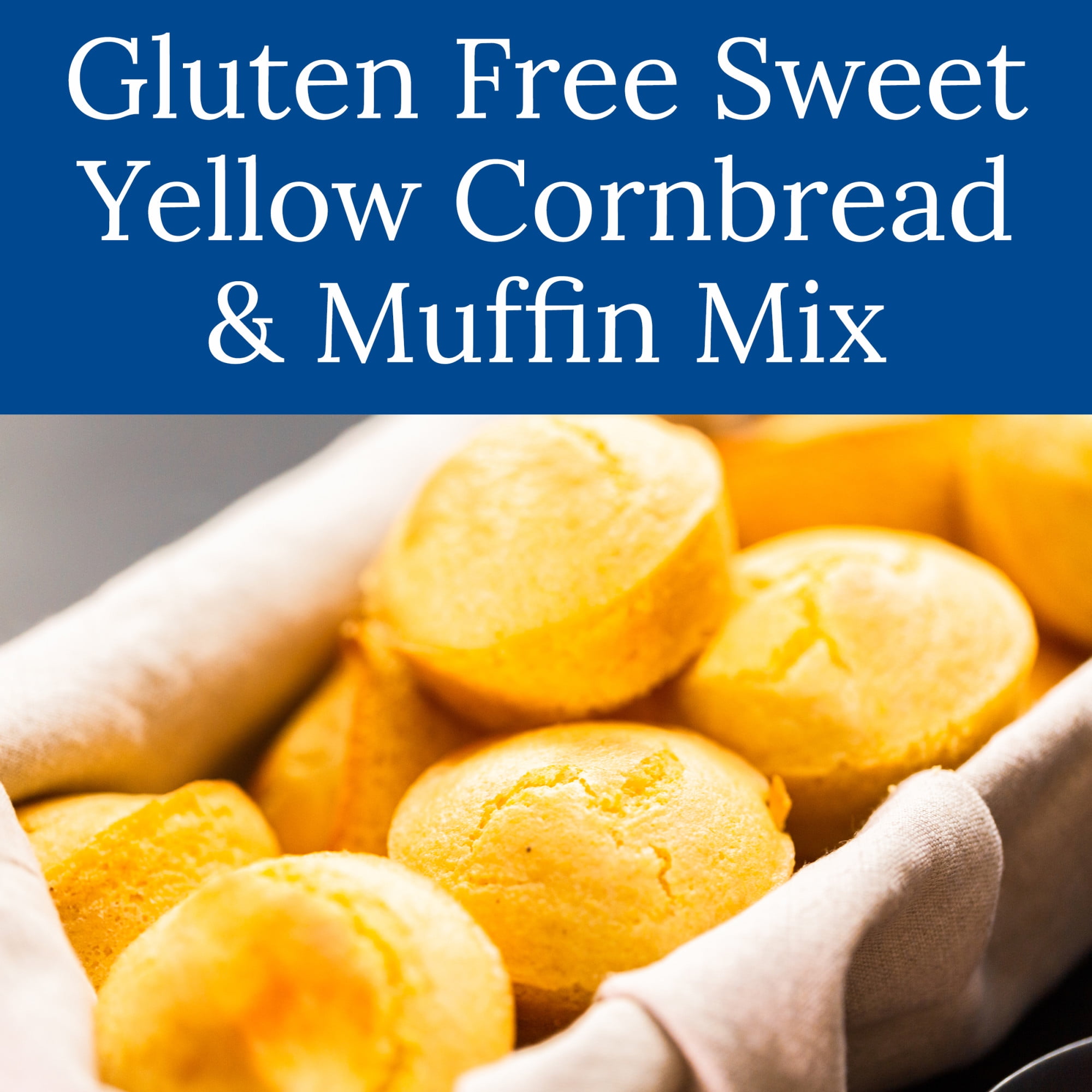 (12 pack) Martha White Sweet Yellow Gluten Free Cornbread Mix, 7 oz Pouch