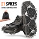 thumbnail image 2 of 21 Dientes Crampones Acero Inoxidable Antideslizante Tacos De Hielo Bota De Zapato Abanopi Negro, 2 of 7