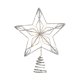 thumbnail image 1 of Estrella hueca para árbol de Navidad Harliver plateada con brillos, con luces blancas cálidas, preiluminada de 5 puntas, ideal para decorar el hogar., 1 of 6