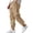 A2-Khaki, variant on Men's Casual Pants Thin Pants Outdoor Fitness Running Pants Men's Small Toe Drawstring Pants Sweatpants Jogger Work Trousers