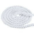 thumbnail image 1 of Unique Bargains Natural Twisted Cotton Rope 5/8 Inch x 33 Feet 3 Strand Tug of War Rope with Sealing Tape White, 1 of 5
