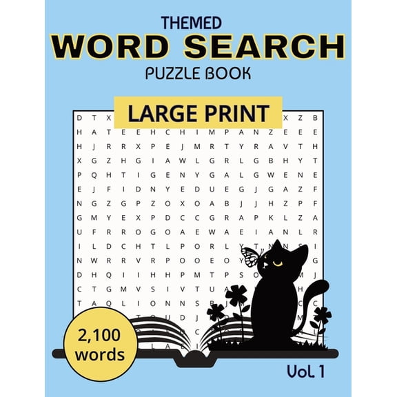Themed Word Search Puzzle Book Vol. 1, (Paperback)