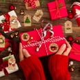 thumbnail image 3 of Etiquetas de papel Kraft navideñas, 50 Uds. Suministros de envoltura de papel Kraft navideño, etiquetas colgantes para manualidades, acabado de lujo, 3 of 4